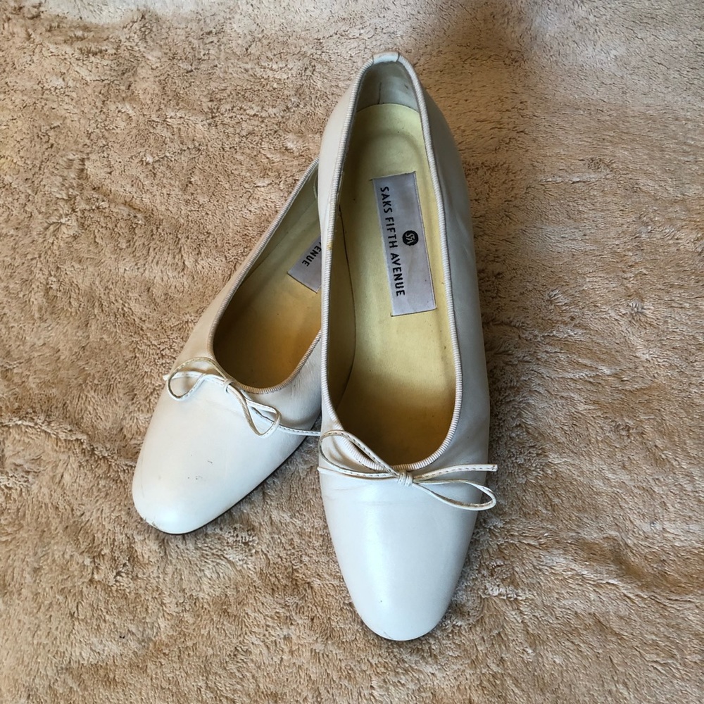 Saks Fifth Avenue Calf Ballerina Shoes